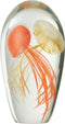 J-Line presse-papier 2 Kwallen - glas - oranje/geel - large
