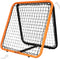 Volcan Dubbelzijdige Rebounder - Voetbal Trainingsmateriaal - 85 x 85 cm - Inclusief Grondankers - Oranje/Zwart
