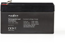 Nedis BALA130012V - Lood-zuuraccu 12V 1,3Ah - Onderhoudsvrij en betrouwbaar