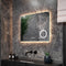 Mirlux Badkamerspiegel - Rechthoekige Wandspiegel - LED Verlichting Anti Condens IP44 80 x 60 cm