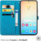 iMoshion Hoesje Geschikt voor Samsung Galaxy S24 Hoesje Met Pasjeshouder - iMoshion Mandala Bookcase - Turquoise