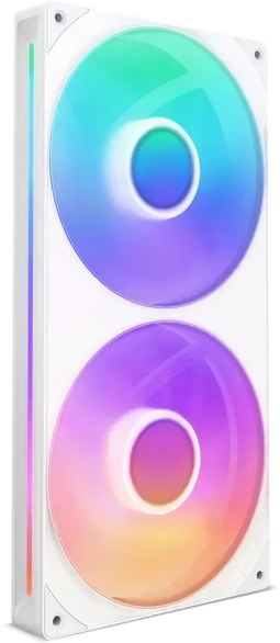 NZXT F280 RGB Core - Ventilator 140mm - 2x Fluid Bearing - Wit (2 stuks)