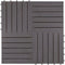 vidaXL - Terrastegels - 30 - st - 30x30 - cm - massief - acaciahout - greywash