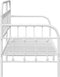 vidaXL - Ligbedframe - Wit - 80x200 - cm - Staal