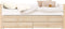 Bopita Lucas compactbed 90x200 met slaap en opbergunit - Wit/Naturel