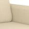 vidaXL - Tweezitsbank - 140 - cm - stof - crèmekleurig