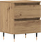 vidaXL - Nachtkastje - Artisan - Eiken - 40x35x50 - cm - Gefabriceerd - Hout