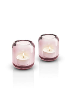 Eva Solo - Acorn Theelichthouder Set van 2 Stuks Rose - Glas - Roze