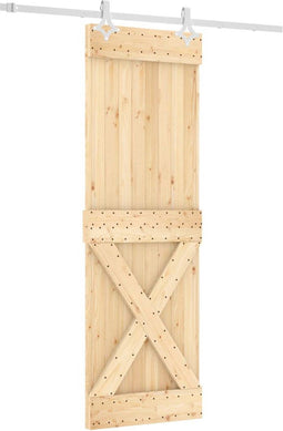 vidaXL - Schuifdeur - met - beslag - 70x210 - cm - massief - grenenhout