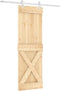 vidaXL - Schuifdeur - met - beslag - 70x210 - cm - massief - grenenhout