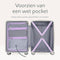 Skycases City Walker - 3-delige Kofferset - Lichtgewicht Duurzaam 34 77 94 Liter 360° Spinner Wielen TSA-slot Beschermhoezen Paars