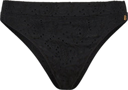 Beachlife Black Embroidery - Brazilian bikinibroekje - Sexy fit - Zwart