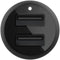 Belkin BoostCharge - Dual USB-A Autolader 24W - 2 Poorten + USB-A naar Lightning Kabel - Zwart