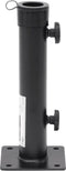vidaXL - Parasolvoet - voor - Ø38/48 - mm - stok - staal - matzwart