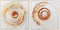 Esprit - Schilderij - Gouden Cirkels - Wit 80 x 80 cm (2 stuks)