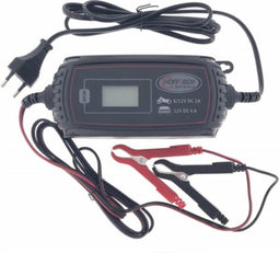 Hofftech Slimme druppellader - 6V & 12V - 2.0A & 4.0A - 8-staps - IP65 - LCD indicatie