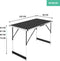 VONROC Multifunctionele Tafel - 100 x 60 cm - Verstelbare hoogte 73-94 cm - Lichtgewicht en inklapbaar (set van 2)