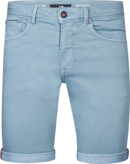 Petrol Industries - Heren Jackson Gekleurde Denim Short Coconut - Blauw - Maat S