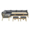 Garden Impressions Santos Lounge Dining Set Grijs - Links