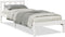 vidaXL - Bedframe - extra - lang - zonder - matras - grenenhout - wit - 100x220 - cm