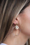 Scmyk EG-269 C - Oorbellen - Goud plated met parelmoer druppel - Goudkleurig