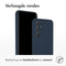 Accezz Samsung Galaxy A55 - Liquid Silicone Backcover - Schokabsorberend - Donkerblauw