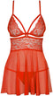 Obsessive Babydoll & String – Erotische Babydoll – Maat L/XL – Rood