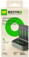 GP M452 - Lader - Ni-MH 2600mAh - Zwart