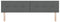 vidaXL - Hoofdbord - met - Knopen - Geweven - Donkergrijs - 200 - cm - Stof