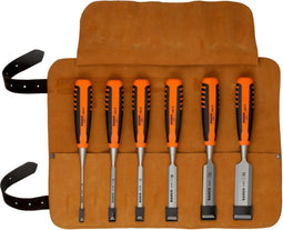 Bahco 424P-S6-LR | Professionele Beitelset | 6-delig | 424P-S6-LR - tweecomponentenhandgreep