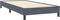 vidaXL - Boxspring - zonder - matras - fluweel - donkergrijs - 90x220 - cm