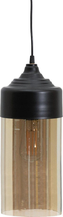PIPPA HANGLAMP GLAS ZWART Ø12CM