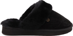 Alpacas Pantoffels Dames - Suède met Schapenwol Voering - Zwart - Maat 43 - 28 cm