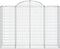 vidaXL - Schanskorven - 4 - st - gewelfd - 200x50x140/160 - cm - ijzer