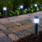 LED Lovers Alabama - Solar Tuinverlichting - Lichtsensor - RVS - 27 cm (set van 4)
