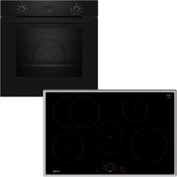 NEFF BX38IB - Inbouw Ovenset - Inductie Kookplaat CircoTherm® - Zwart