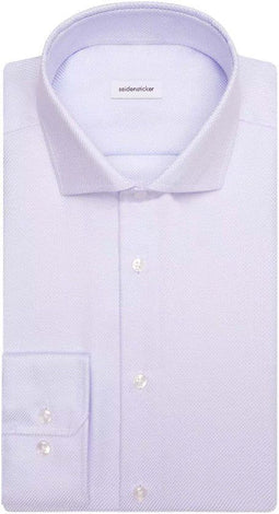 Seidensticker Regular Fit - Overhemd - Mouwlengte 7 - Blauw - Maat 39