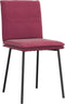 vidaXL - Eetkamerstoelen - 2 - st - fluweel - wijnrood