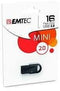Emtec D250 Mini - Usb-stick 16GB - USB 2.0 - Zwart