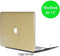 Lunso Geschikt voor MacBook Air 13 inch (2010-2017) cover hoes - case - glitter goud
