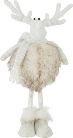 J-Line kerstfiguur Rendier Staand - polyresin - beige - small