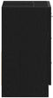 vidaXL - Wastafelkast - 63x30x54 - cm - spaanplaat - zwart - eikenkleurig