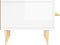 vidaXL - Tv-meubel - 150x36x30 - cm - bewerkt - hout - hoogglans - wit