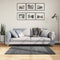vidaXL - Vloerkleed - OVIEDO - laagpolig - 120x120 - cm - antracietkleurig