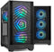 NOX Hummer Plasma - Midi Tower PC - 3x 120 mm ventilatoren - Zwart