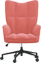 vidaXL Relaxstoel fluweel roze