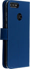 Accezz Hoesje Geschikt voor Huawei P Smart Hoesje Met Pasjeshouder - Accezz Wallet Softcase Bookcase - Donkerblauw