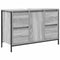 vidaXL - Wastafelkast - met - lades - 90x34,5x60 - cm - grijs - Sonoma