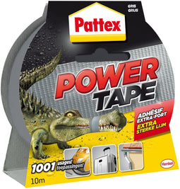 Plakband pattex 50mmx10m power tape grijs | 6 stuks