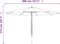 vidaXL - Parasol - met - houten - paal - 400x273 - cm - zandkleurig